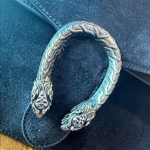 Gucci Dionysius Black Suede Designer Shoulder Bag - Picture 2 of 7